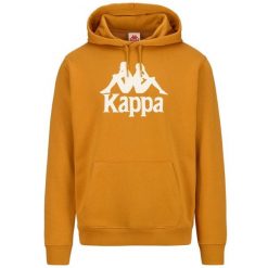 Bluza z kapturem Kappa Malmo 3. Białe bluzy sportowe męskie Kappa, bez wzorów, z bawełny, sportowe, bez kołnierzyka, bez ramiączek. W wyprzedaży za 248.05 zł.