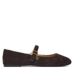 Baleriny MICHAEL Michael Kors. Brązowe baleriny damskie MICHAEL Michael Kors, bez wzorów, bez obcasa. Za 569.99 zł.