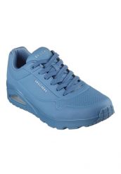 Buty do chodzenia męskie Skechers Uno Stand On Air. Niebieskie buty sportowe na co dzień męskie Skechers, na lato, z gumy, bez zapięcia, trekkingowe. Za 299.00 zł.