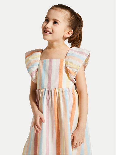 Coccodrillo Sukienka letnia WC4128301GPK Kolorowy Regular Fit. Sukienki dziewczęce COCCODRILLO, na lato, bez wzorów, z bawełny, bez ramiączek. Za 49.90 zł.