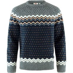 Sweter męski Fjallraven Ovik Knit Sweater. Czarne swetry męskie Fjällräven, na zimę, l, bez wzorów, z dzianiny, bez kołnierzyka. Za 1,029.55 zł.