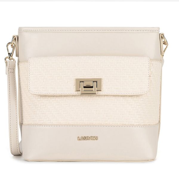 Torebka Lasocki. Brązowe listonoszki damskie Lasocki, bez wzorów, bez dodatków. Za 149.99 zł.