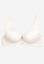 Jasnobeżowy Klasyczny Biustonosz Push-Up Nansiliah. Brązowe biustonosze Renee, bez wzorów. Za 34.99 zł.