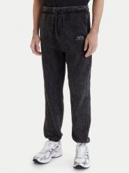 Alpha Industries Spodnie dresowe Vintage Basic 258361 Czarny Regular Fit. Czarne spodnie dresowe męskie Alpha Industries, bez wzorów, z bawełny. Za 279.99 zł.