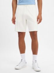 Finshley & Harding London szorty dresowe Mężczyźni biały, M. Białe szorty męskie Finshley & Harding London, z aplikacjami, z bawełny, sportowe. Za 229.95 zł.