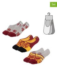 Lucky Socks Skarpety-stopki (3 pary) w kolorze szaro-żółto-bordowym rozmiar: 36-40. Czerwone skarpetki męskie Lucky Socks, bez wzorów. Za 52.99 zł.