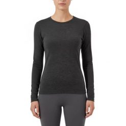 Koszulka z długim rękawem damska 100% wełny merynosów - Bjork 210. Szare t-shirty damskie FJORK MERINO, m, bez wzorów, z wełny, bez kołnierzyka. Za 519.00 zł.