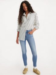 Levi´s Dżinsy - Skinny fit - w kolorze niebieskim rozmiar: W31/L32. Niebieskie jeansy damskie z podwyższonym stanem. Za 188.85 zł.