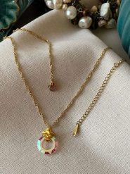 Luseera Pozłacany naszyjnik z zawieszką - dł. 45 cm rozmiar: onesize. Żółte naszyjniki damskie Luseera, pozłacane. Za 39.99 zł.