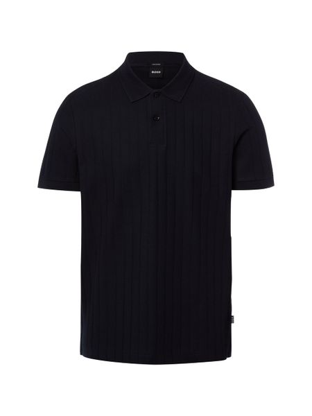 BOSS koszulka polo Mężczyźni Bawełna (100%) niebieski, S. Niebieskie koszulki polo męskie Boss, m, bez wzorów, z bawełny, bez ramiączek. Za 479.95 zł.