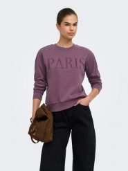 JDY Bluza w kolorze fiołkowym rozmiar: XL. Różowe bluzy bez kaptura damskie JDY, xl, z bawełny. Za 91.95 zł.