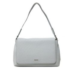 Torebka Calvin Klein. Szare torebki klasyczne damskie CALVIN KLEIN, bez wzorów, bez dodatków. Za 449.99 zł.