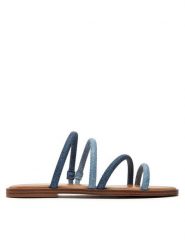 Aldo Klapki Stila 13734351 Niebieski. Niebieskie klapki damskie Aldo, bez wzorów, ze skóry, bez obcasa. Za 129.99 zł.