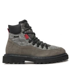 Trapery Big Star Shoes. Szare buty zimowe męskie BIG STAR SHOES, bez zapięcia. Za 419.99 zł.
