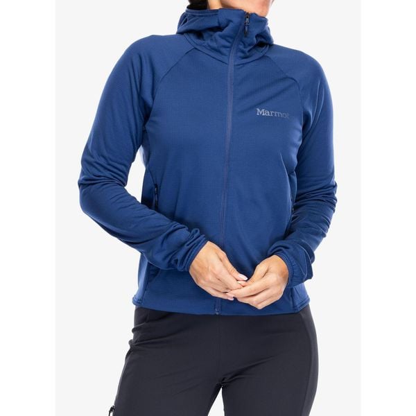 Bluza z zamkiem damska Marmot Leconte Fleece Hoody. Niebieskie bluzy bez kaptura damskie Marmot, l. W wyprzedaży za 455.90 zł.