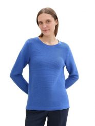 Tom Tailor Sweter w kolorze niebieskim rozmiar: M. Niebieskie swetry klasyczne damskie Tom Tailor, m, z bawełny, bez kołnierzyka. Za 101.23 zł.