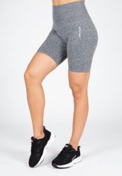 Quincy Bezszwowe Cycling Szorty - Szary Melange. Szare szorty damskie GORILLA WEAR, bez wzorów, z nylonu. Za 206.00 zł.