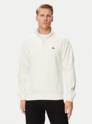 Lacoste Bluza SH8866 Kremowy Regular Fit. Białe bluzy bez kaptura męskie Lacoste, m, z bawełny. Za 624.99 zł.