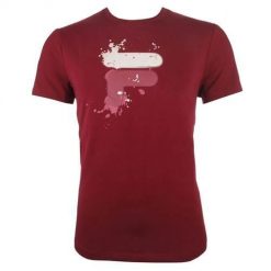 Koszulka sportowa męska Fila Nevio. Czerwone t-shirty sportowe męskie Fila, m, bez ramiączek. Za 195.00 zł.