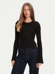Guess Sweter W5YR13 Z3OT0 Czarny Regular Fit. Czarne swetry klasyczne damskie Guess, xxl, z syntetyku, bez kołnierzyka. Za 279.99 zł.