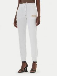 Versace Jeans Spodnie dresowe 80HAAT01 Biały Regular Fit. Białe spodnie dresowe damskie Versace Jeans, s, bez wzorów, z bawełny. Za 899.99 zł.
