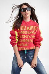 Sweter damski DSQUARED2. Swetry klasyczne damskie Dsquared2, s, bez kołnierzyka. W wyprzedaży za 2,059.85 zł.