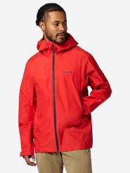 Marmot Kurtka przeciwdeszczowa "Minimalist Pertex" w kolorze czerwonym rozmiar: XL. Czerwone kurtki outdoor męskie Marmot, xl, bez wzorów, z materiału, bez kaptura. Za 699.95 zł.