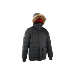 Kurtka trekkingowa parka Arctic 1000 męska. Szare kurtki męskie QUECHUA, m, bez wzorów, z materiału, bez kaptura. Za 799.00 zł.