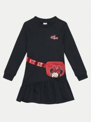 OVS Sukienka codzienna 2144320 Czarny Regular Fit. Czarne sukienki dziewczęce OVS, bez wzorów, z bawełny, bez ramiączek. Za 79.99 zł.