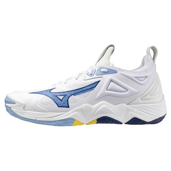 Buty sportowe Mizuno Wave Momentum 3 Siatkówka Białe. Białe buty sportowe na co dzień damskie Mizuno, bez wzorów, z syntetyku, do siatkówki, mizuno wave. W wyprzedaży za 511.70 zł.