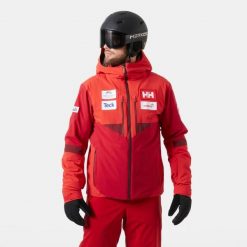 Kurtka narciarska Helly Hansen Kvitfjell Race. Czerwone kurtki narciarskie i snowboardowe damskie Helly Hansen, m, bez wzorów, bez kaptura, narciarskie. W wyprzedaży za 2,471.50 zł.