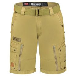 Bermudy Geographical Norway PASSPARTOUT MASTIC DB MEN 317 mastyks (jasnobeżowy). Brązowe szorty męskie Geographical Norway, bez wzorów, sportowe. Za 139.00 zł.