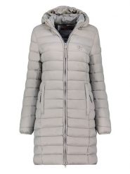 Geographical Norway Płaszcz pikowany "Atikotal" w kolorze szarym rozmiar: M. Szare płaszcze damskie Geographical Norway, m, bez wzorów. Za 190.97 zł.