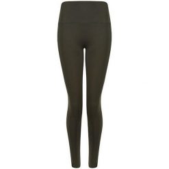 Legginsy Damskie Z Wysokimi Stanami Core. Zielone legginsy damskie TOMBO, bez wzorów. Za 158.99 zł.