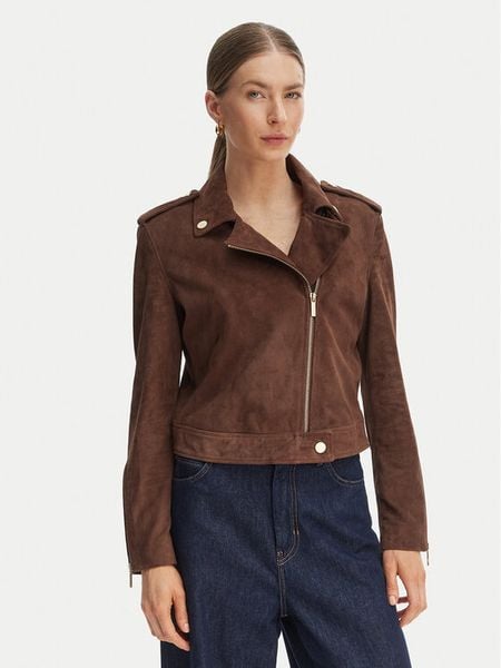 Armani Exchange Kurtka skórzana XW001924 AF21549 U6136 Brązowy Regular Fit. Brązowe kurtki damskie Armani Exchange, s, bez wzorów, ze skóry, bez kaptura. Za 2,179.00 zł.