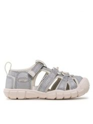 Keen Sandały SeaCamp II Cnx 1027414 Srebrny. Szare sandały dziewczęce Keen, ze skóry, bez zapięcia. Za 199.99 zł.