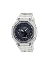 G-Shock Zegarek GA-2100SKE-7AER Biały. Białe zegarki męskie G-Shock. Za 419.99 zł.