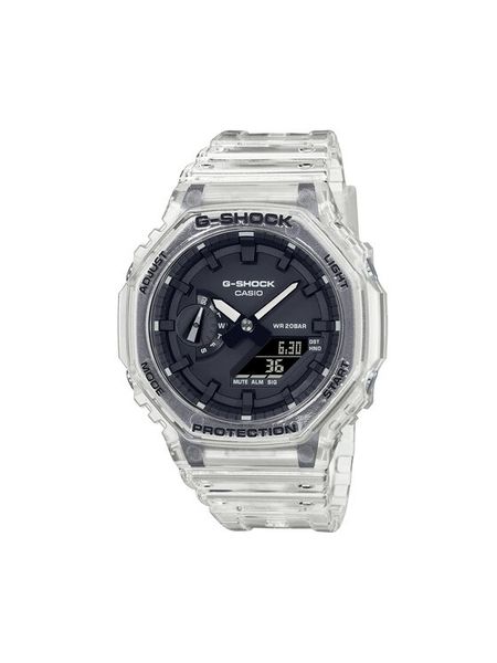 G-Shock Zegarek GA-2100SKE-7AER Biały. Białe zegarki męskie G-Shock. Za 389.99 zł.