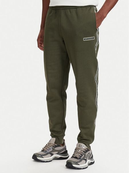 EA7 Emporio Armani Spodnie dresowe 7M002198 AF10377 U7014 Zielony ciemny Slim Fit. Zielone spodnie dresowe męskie EA7 Emporio Armani, bez wzorów, z bawełny. Za 529.99 zł.