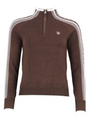 Peak Mountain Sweter "Adomino" w kolorze brązowym rozmiar: XL. Brązowe golfy damskie Peak Mountain, xl, bez wzorów, bez ramiączek. Za 217.99 zł.