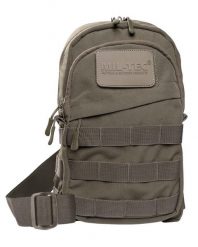 Torba na ramię Crossbody Bag oliwkowa. Zielone torby męskie na ramię Mil-Tec, z aplikacjami, z materiału, na ramię. Za 93.99 zł.