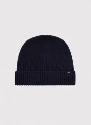 PAKO LORENTE - Granatowa czapka męska z wełną. Czapki męskie Pako Lorente, na zimę, bez wzorów, z nylonu. Za 99.99 zł.
