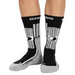 Odzież Skarpety unisex SkatePro Coolmax Inline Skarpety 2-Pak - Czarny - 37-39. Biała skarpetki damskie SKATEPRO, bez wzorów. Za 124.99 zł.