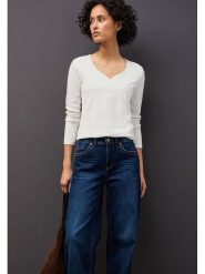 Street One Koszulka w kolorze białym rozmiar: 44. Białe bluzki damskie Street One, bez wzorów, bez kołnierzyka. Za 100.28 zł.