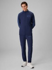 4F Spodnie treningowe szybkoschnące męskie 4F x Robert Lewandowski - granatowe S. Niebieskie spodnie dresowe męskie 4f, bez wzorów, z dresówki. Za 229.99 zł.