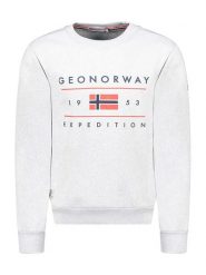 Geographical Norway Bluza "Gezolo" w kolorze szarym rozmiar: L. Szare bluzy bez kaptura męskie Geographical Norway, l. Za 100.99 zł.