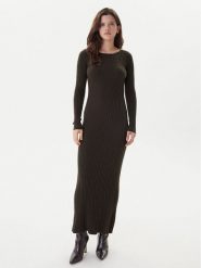 ONLY Sukienka dzianinowa Asta 15373788 Brązowy Regular Fit. Brązowe sukienki damskie Only, l, bez wzorów, z dzianiny, bez kołnierzyka, bez ramiączek. Za 199.99 zł.