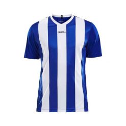 Koszulka Craft progress stripe. Białe t-shirty sportowe męskie Craft, l, z materiału, bez ramiączek, na fitness i siłownię. Za 158.20 zł.