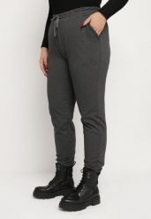 Szare Spodnie Dresowe z Polarem i Wsuwanymi Kieszeniami Esanoria. Szare spodnie dresowe damskie Born2be, xl, bez wzorów, z dresówki. Za 34.99 zł.