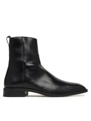 Calvin Klein Kozaki Slim Clean Zip Boot Lth HM0HM02007 Czarny. Czarne buty zimowe męskie CALVIN KLEIN, ze skóry, bez zapięcia. Za 699.99 zł.